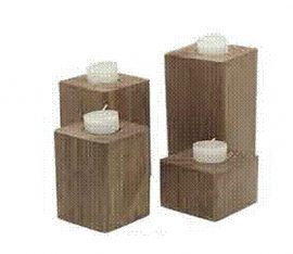 102339 - LPN CONJ  NATURAL 4 CUBOS PORTA VELAS