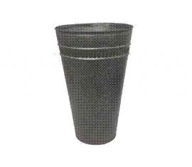 102980 - LPN FL VASO  ALTO BLACK RUSTIC