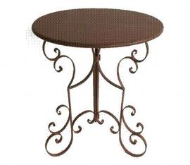 7674 - LDF MESA REDONDA BASE ROCOCO